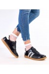 Juodi Sneakers Stiliaus Moteriški Su satynowymi Raišteliais Madres
