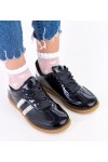 Juodi Sneakers Stiliaus Moteriški Su satynowymi Raišteliais Madres