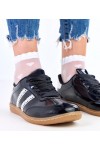 Juodi Sneakers Stiliaus Moteriški Su satynowymi Raišteliais Madres