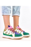 Žalios Spalvos Sneakers Stiliaus Su grubymi Raišteliais Neolis Žalios Spalvos Sneakers Stiliaus Su grubymi Raišteliais Neolis