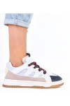 Juodi „Sneakers“ stiliaus bateliai su storais raišteliais „Neolis“