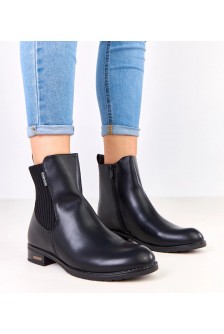 Juodi plokščiapadžiai batai su elastiniu įdėklu Gres