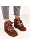 Rudos Spalvos Sneakers Stiliaus aukšta Su grubymi Raišteliais Klevis