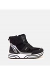 Juodi „Sneakers Stiliaus“ aukšti, sušildyti, su kailiu „Mirasen“ Juodi „Sneakers Stiliaus“ aukšti, sušildyti, su kailiu „Mirasen“