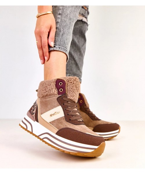 Rudi apšiltinti aukštakulniai su avikailiu Mirasen