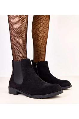 Juodi plokšti batai su elastiniu įdėklu Salomi