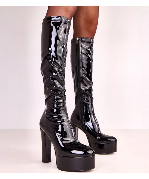 Juodi lakuoti aukštakulniai batai Ronnie