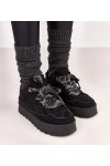 Juodi Sneakers Stiliaus pašiltinti Su grubymi Raišteliais Landry