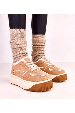 Rudos Spalvos Sneakers Stiliaus pašiltinti Ant Platformos Vargas