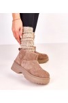 Tamsiai smėlio spalvos ecosuede žemi sniego batai iš Joshua