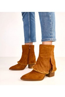 Rudi stiletto tipo batai su apsmukusiu "Felicia" batviršiu