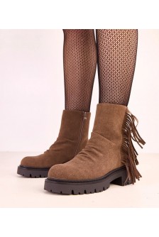 Rudi batai su kutais ir grubiu padu Silia