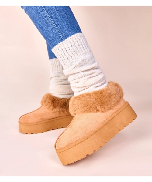 Rudi dirbtinio kailio sniego batai iš "Deesi