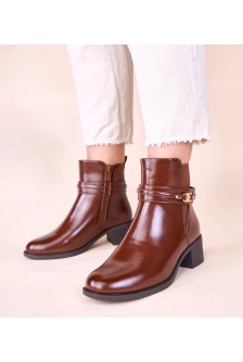 Rudi stiletto batai su dekoratyviniu dirželiu Lilua