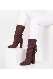 Brien rudos spalvos auliniai batai su kutais