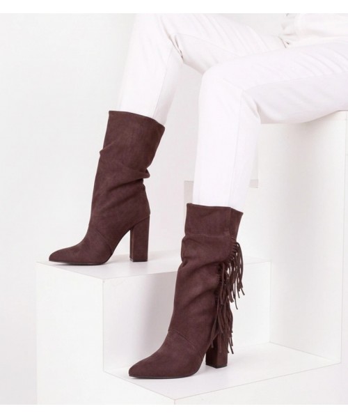 Brien rudos spalvos auliniai batai su kutais