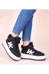 Juodi Sneakers Stiliaus pašiltinti Su futerkiem Nicha