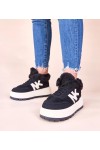 Juodi Sneakers Stiliaus pašiltinti Su futerkiem Nicha