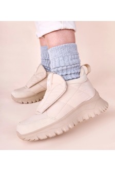 Smėlio spalvos moteriški sniego batai su užtrauktukais Penny