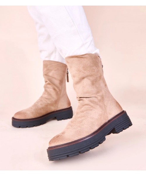 Smėlio spalvos batai su raukšlėtu priekiu "Arlea