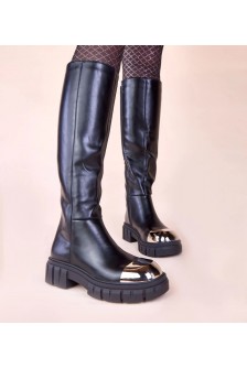 Juodi batai su auksine nosimi Camila