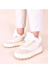 Smėlio Spalvos Sneakers Stiliaus pašiltinti Su futerkiem Nicha Smėlio Spalvos Sneakers Stiliaus pašiltinti Su futerkiem Nicha