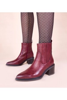 Kaštoniniai stiletto batai su elastiniu įdėklu Sesie