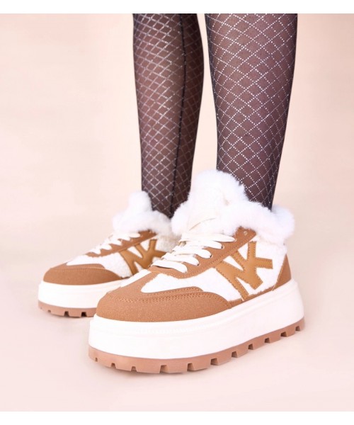 Rudi apšiltinti sportbačiai su kailiu Nicha