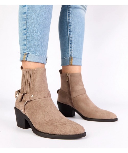 Pilki stiletto batai su dekoratyvinėmis sagtimis "Ritama