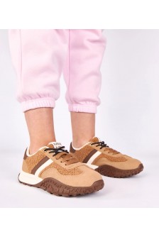 Rudos Spalvos Sneakers Stiliaus pašiltinti Su futerkiem Sanna