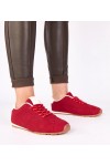 Raudoni Sneakers Stiliaus Su białym Akcentu Birna