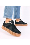 Juodi „Sneakers Stiliaus“ kelnės su kailio pamušalu „Kelsi“ Juodi „Sneakers Stiliaus“ kelnės su kailio pamušalu „Kelsi“