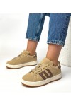 Tamsaus Smėlio Spalvos Sneakers Stiliaus casualowe Delphine