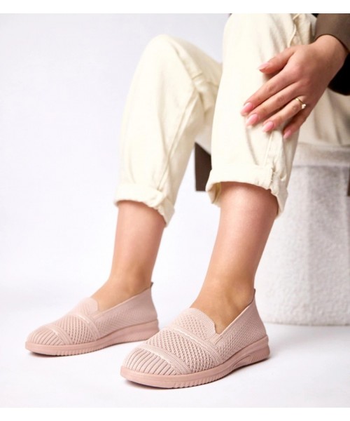 Rožinės Noémie medžiaginės šlepetės