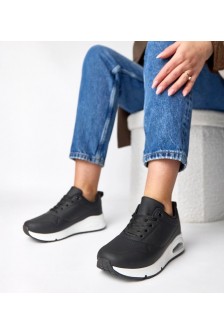 Juodi Sneakers Stiliaus Ant Grubaus Pado Sylvie