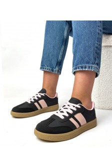 Juodi-Rožinės Spalvos Sneakers Stiliaus casualowe Ant Platformos Thérèse