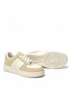 Brigitte smėlio spalvos platforminiai sportbačiai