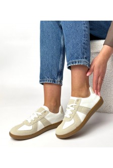 Balti-Smėlio Spalvos Sneakers Stiliaus Ant Platformos Valentine
