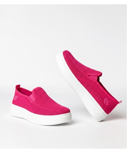 Rausvos spalvos medžiaginės basutės su kulniukais Céleste