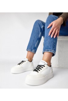 Juodai balti Solange platforminiai sportbačiai