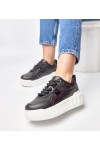 Juodi Sneakers Stiliaus Ant Platformos Alessandra