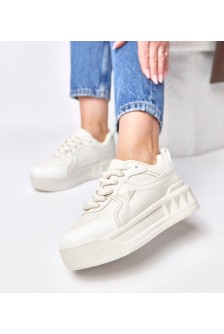 Smėlio spalvos platforminiai sportbačiai Alessandra