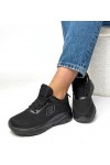 Juodi Sportinio stiliaus Sneakers Stiliaus Su miękką wkładką Lucia