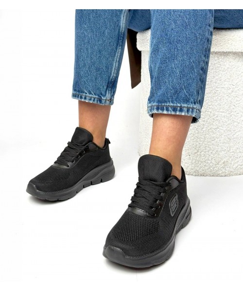Juodi Sportinio stiliaus Sneakers Stiliaus Su miękką wkładką Lucia