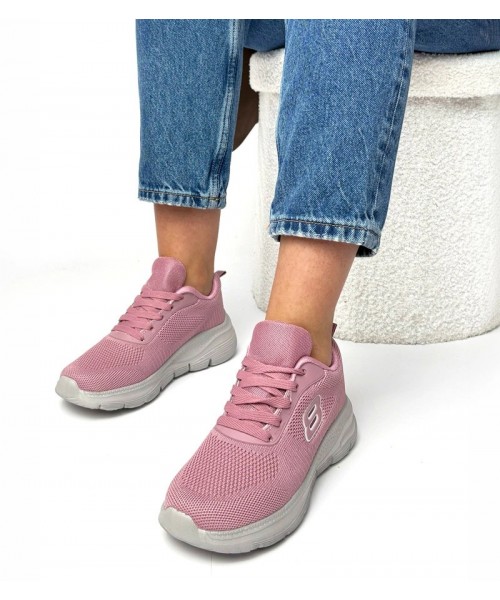 Rausvi sportiniai bateliai su minkštu Lucia vidpadžiu