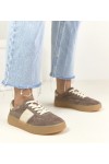 Ciemnobrązowe Odiniai Sneakers Stiliaus Na platformos Filippo