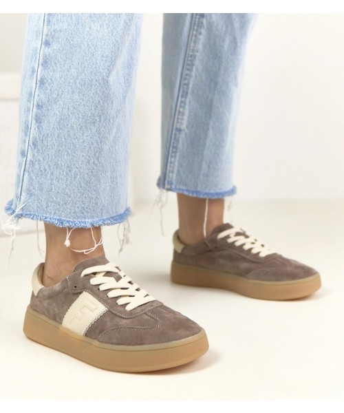 Ciemnobrązowe Odiniai Sneakers Stiliaus Na platformos Filippo