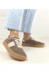 Ciemnobrązowe Odiniai Sneakers Stiliaus Na platformos Filippo