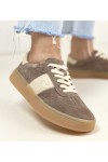 Ciemnobrązowe Odiniai Sneakers Stiliaus Na platformos Filippo