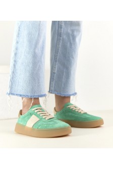 Žalios Spalvos Odiniai Sneakers Stiliaus Na platformos Filippo
